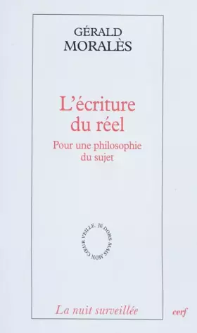 Couverture du produit · L'écriture du réel