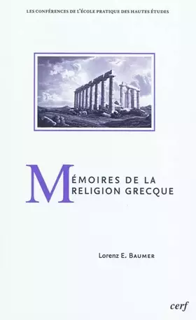 Couverture du produit · Mémoires de la religion grecque