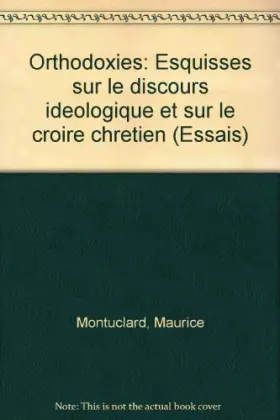 Couverture du produit · Orthodoxies