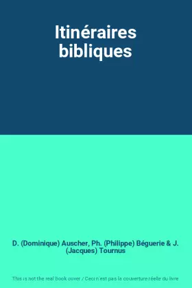 Couverture du produit · Itinéraires bibliques