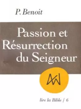 Couverture du produit · Passion et résurrection du seigneur