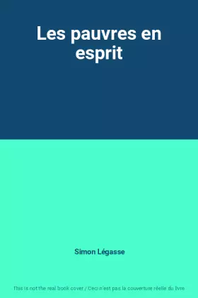 Couverture du produit · Les pauvres en esprit