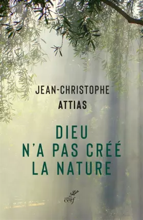 Couverture du produit · Dieu n'a pas créé la nature