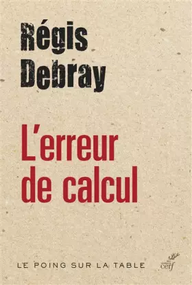 Couverture du produit · L'erreur de calcul