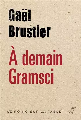 Couverture du produit · A demain Gramsci