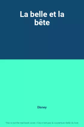 Couverture du produit · La belle et la bête