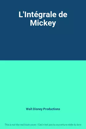 Couverture du produit · L'Intégrale de Mickey