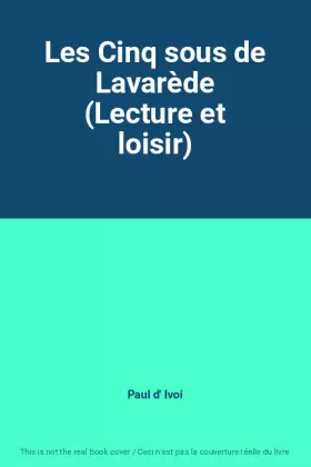 Couverture du produit · Les Cinq sous de Lavarède (Lecture et loisir)