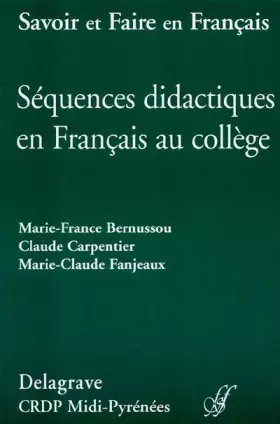 Couverture du produit · Sequences didactiques en français au college