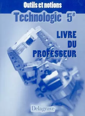 Couverture du produit · Technologie cinquième professeur