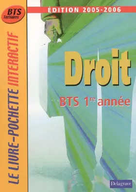 Couverture du produit · Droit 1e année BTS Tertiaires