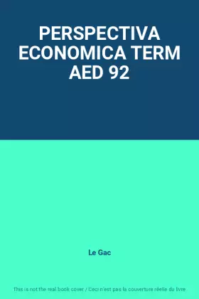 Couverture du produit · PERSPECTIVA ECONOMICA TERM AED 92