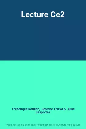 Couverture du produit · Lecture Ce2