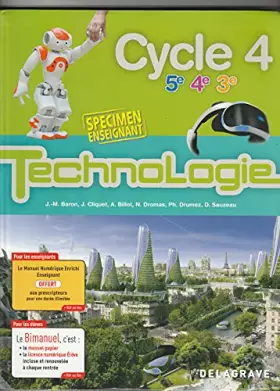 Couverture du produit · Technologie cycle 4 (2017) - Spécimen enseignant