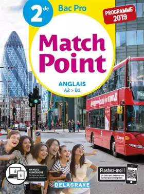 Couverture du produit · Match Point Anglais 2de Bac Pro (2019) - Pochette élève