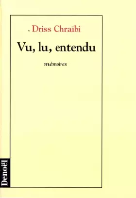 Couverture du produit · Vu, lu, entendu