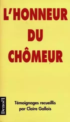 Couverture du produit · L'Honneur du chômeur