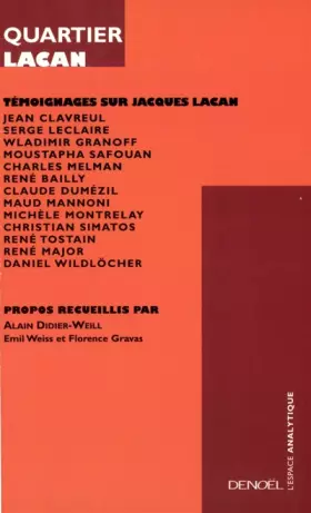Couverture du produit · Quartier Lacan