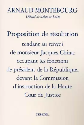Couverture du produit · Proposition de résolution