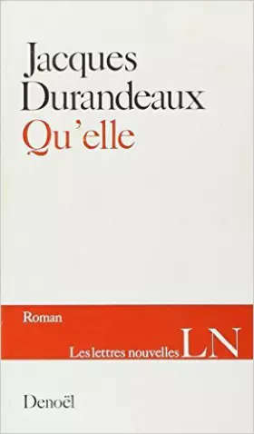 Couverture du produit · Qu'elle