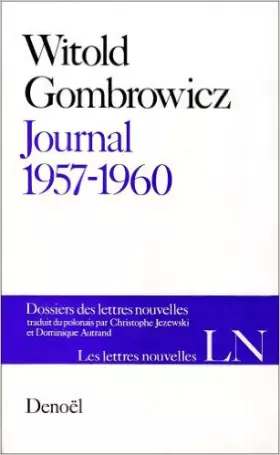 Couverture du produit · Journal 1957-1960
