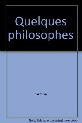 Couverture du produit · Quelques philosophes