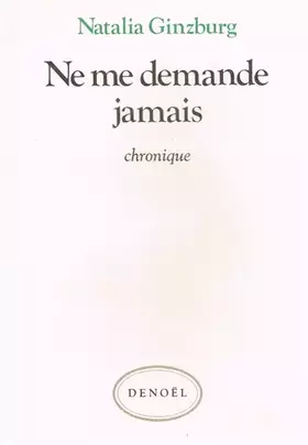 Couverture du produit · Ne me demande jamais
