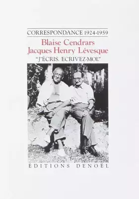 Couverture du produit · "J'écris, écrivez-moi"