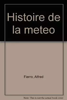 Couverture du produit · Histoire de la météorologie