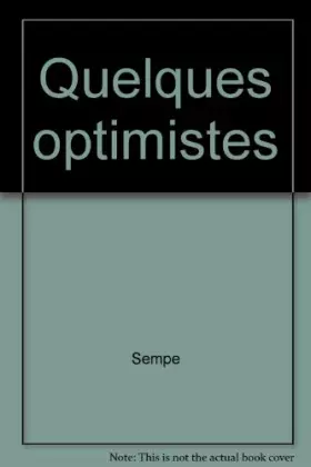 Couverture du produit · Quelques optimistes