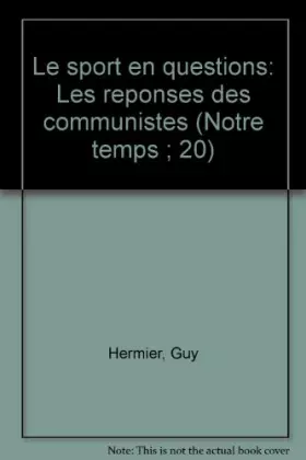 Couverture du produit · Le Sport en questions