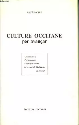 Couverture du produit · Culture occitane  per avancar