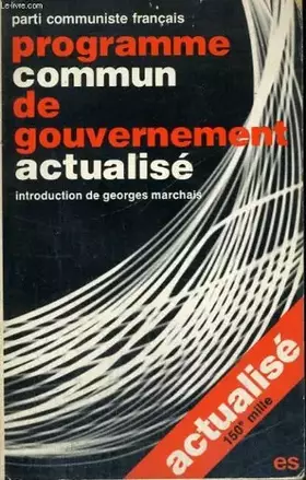 Couverture du produit · Programme commun de gouvernement actualisé