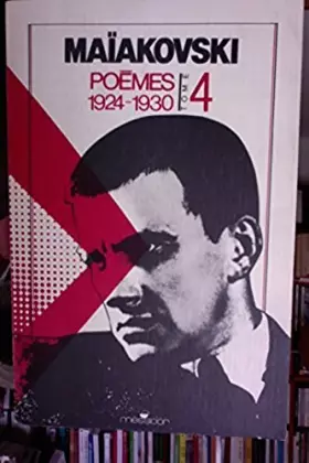 Couverture du produit · Poèmes, tome 4 : 1924-1930