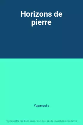 Couverture du produit · Horizons de pierre