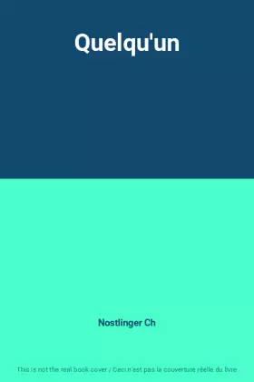 Couverture du produit · Quelqu'un