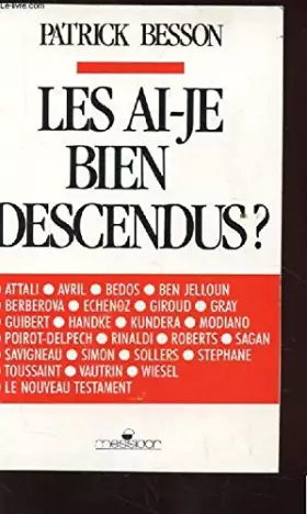 Couverture du produit · Les ai-je bien descendus?