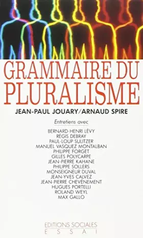 Couverture du produit · Grammaire du pluralisme