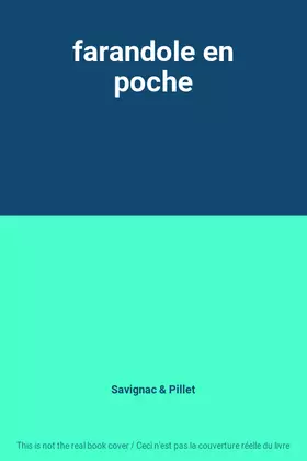 Couverture du produit · farandole en poche