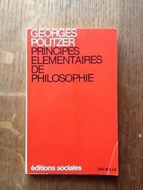 Couverture du produit · Principes élémentaires de philosophie