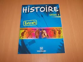 Couverture du produit · Histoire Cycle 3 Extrait