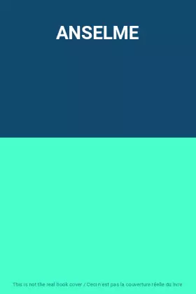 Couverture du produit · ANSELME