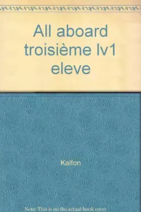 Couverture du produit · All aboard 3e LV1 - class book