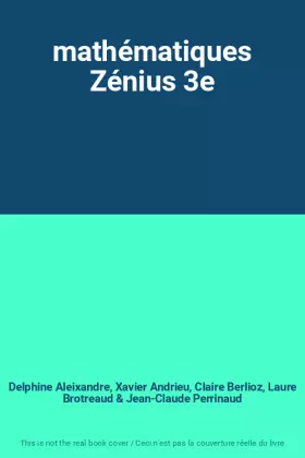 Couverture du produit · mathématiques Zénius 3e