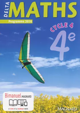 Couverture du produit · Delta maths 4e cycle 4 - Nouveau programme 2016