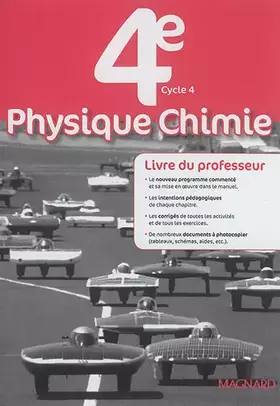 Couverture du produit · Physique-Chimie 4e (2017) - Livre du professeur