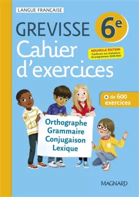 Couverture du produit · Cahier Grevisse - Français - 6e - Edition 2021