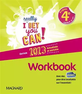 Couverture du produit · I Really Bet You Can! Anglais 4e (2023) - Workbook