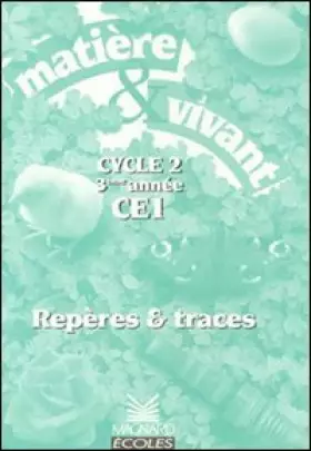 Couverture du produit · Cahier repères et traces CE1