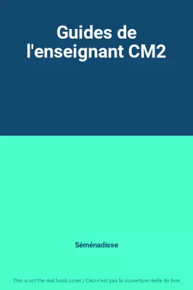 Couverture du produit · Guides de l'enseignant CM2